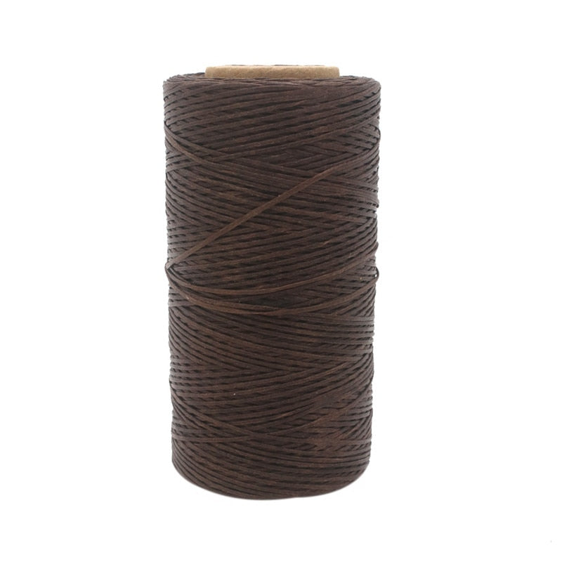 Leather Craft 260m 1mm Leather Sewing Waxed Thread Chisel Awl Upholstery Shoes Luggage Tools 20 Colors