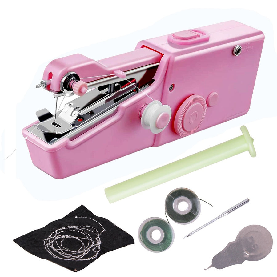 Portable Mini Sewing Machines Needlework Cordless Hand-Held Clothes Useful Portable Sewing Machines Handwork Tools Accessories