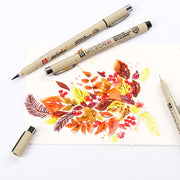 1Pc Pigma Micron Porous Point Pen Soft Brush Drawing Pen Liner Fineliner Sketch Needle Pen 005 01 02 03 04 05 08 1.0 Art Markers