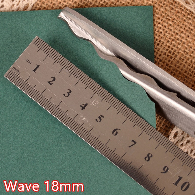 23.5cm Pinking Shears Handled Professional Stainless Steel Dressmaking Sewing Craft Scissors Zig Zag Fabric Decorative Edge Tool