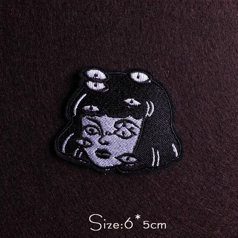 Punk Diy Embroidery Patches For Clothing Iron On Letter Embroidered Patches For Clothes Stripe Stickers For Shirt Jacket Badges