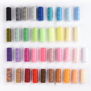 24/30/38/39Pcs Mixed Colors Polyester Yarn Sewing Thread Roll Machine Hand Embroidery 160 Yard Each Spool For Home Sewing Kit