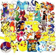 Funny joy pokemon toy graffiti sticker skateboard mobile phone autocollant tablet computer Pikachu stickers PVC pegatinas