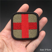 3D Tactical Badge Military Patches for Clothing Blood Type US Army Stripes on Clothes Backpack Applique Spain Flag Embroidered