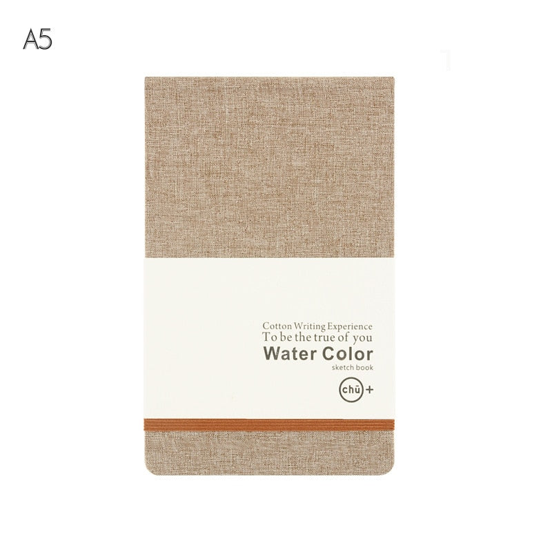 A5 Sketchbook for Watercolor Notebook Painting Hard Cover Travel Cuaderno Drawing Note Book Libreta Stationery Notepad Planner