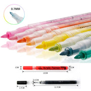 Acrylic Paint Pens Waterproof Acrylic Marker Pens Set, 15/24 Colors Acrylic Pens for DIY Rock, Stone, Ceramic, Glass, Mugs, Wood