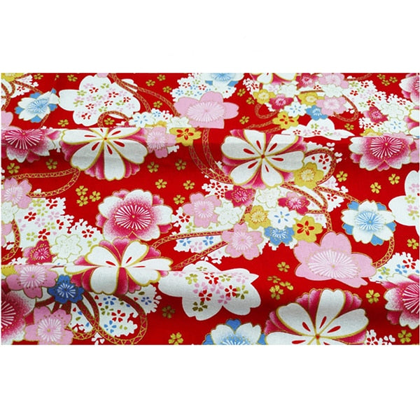 DIY 35x50CM Multicolor Japan Zephyr Pattern Cotton Pur-cut Patchwork Japanese Fabric Sewing Quilting Crafts for Handmade