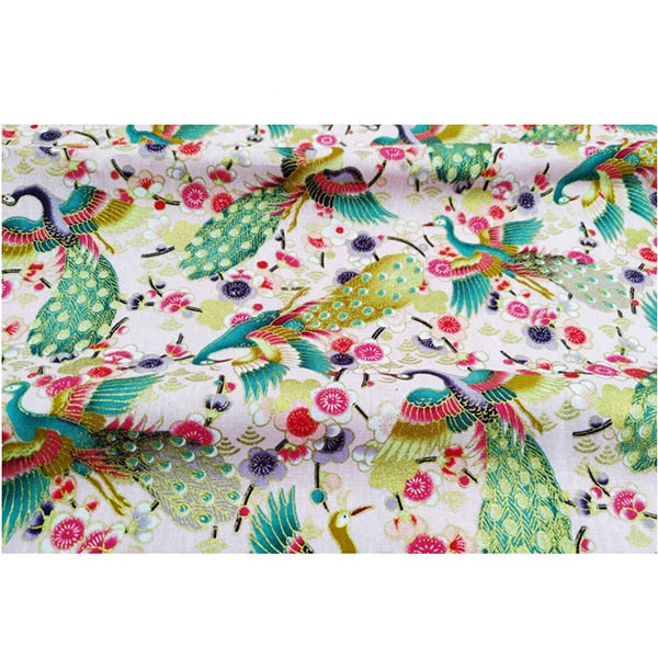 DIY 35x50CM Multicolor Japan Zephyr Pattern Cotton Pur-cut Patchwork Japanese Fabric Sewing Quilting Crafts for Handmade