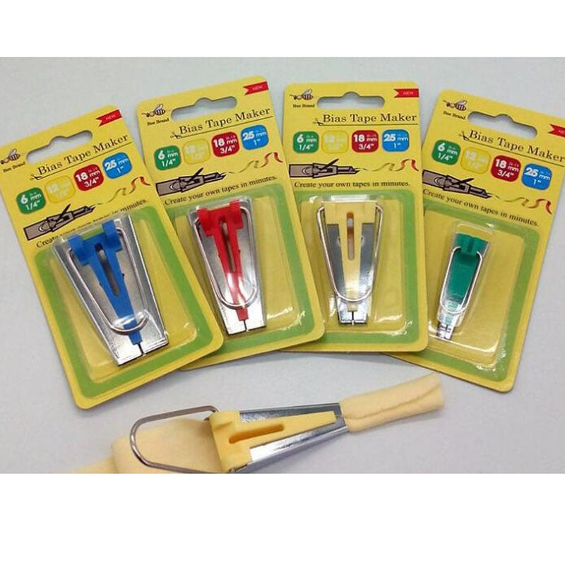Sewing Accessories Bias Tape Makers - 5 size 6mm 9mm 12mm 18mm 25mm bias binding tape maker 4 size and 5 size choose 9mm