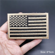3D Tactical Badge Military Patches for Clothing Blood Type US Army Stripes on Clothes Backpack Applique Spain Flag Embroidered