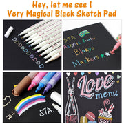 A4/A5 Black Sketch Book Diary for Drawing Painting Graffiti Soft Cover Black Paper Notebook Office School Supplies G