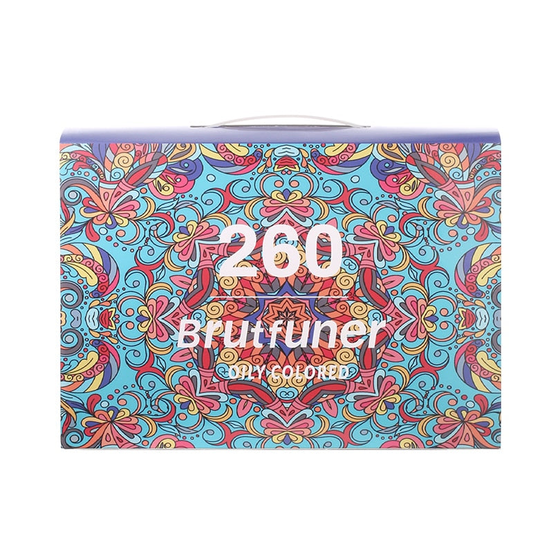 Brutfuner 12/48/72/120/160/180/260 Colors Oil Colored Pencils Set Drawing Sketch Colour Pencil For School Student Art Supplies