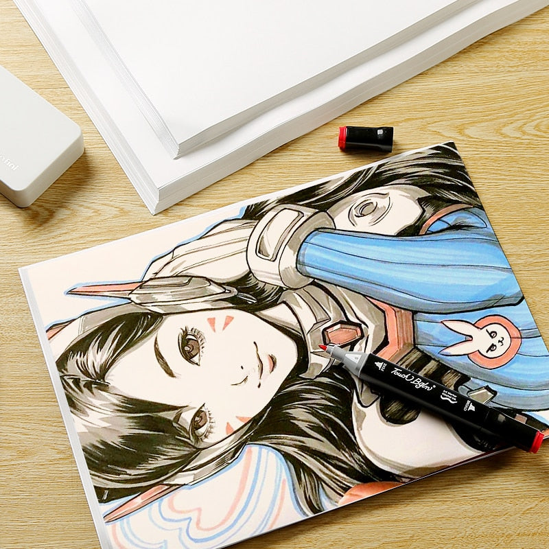 A4/A5 Proffessional Marker paper Sketch Painting Marker Paper For Drawing Marker Pen Book Artist Supplies