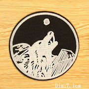 DIY Mountain Trave Embroidered Patches For Clothing Applique Iron on Patches On Clothes Space Patch Traveler Badges Stripes