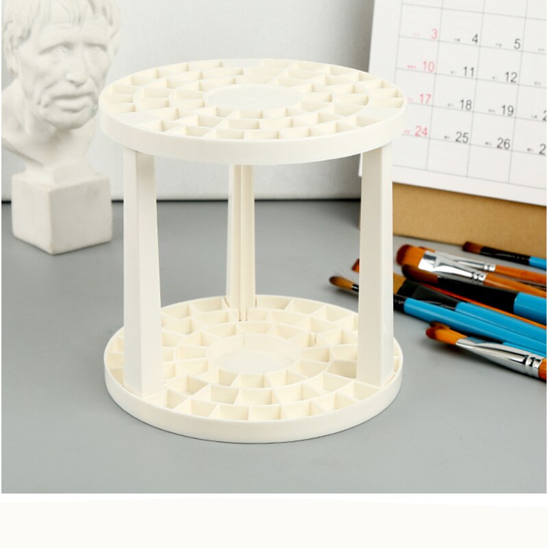 GATYZTORY Painting by number tool Paint Brushes Pen Holder 49 Holes Pen Rack Painting Brush Pen Holder Art Supplies