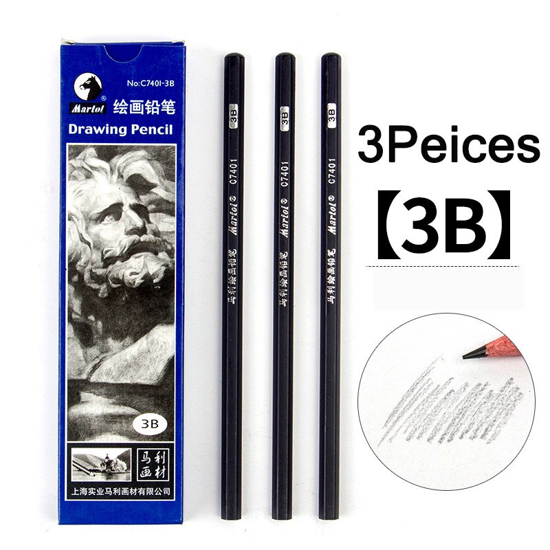 Maries Black Sketch Pencil for Drawing Painting HB 2H B 2B 3B 4B 5B 6B 7B 8B 10B 12B 14B Standard Pencil Stationery Art Supplies