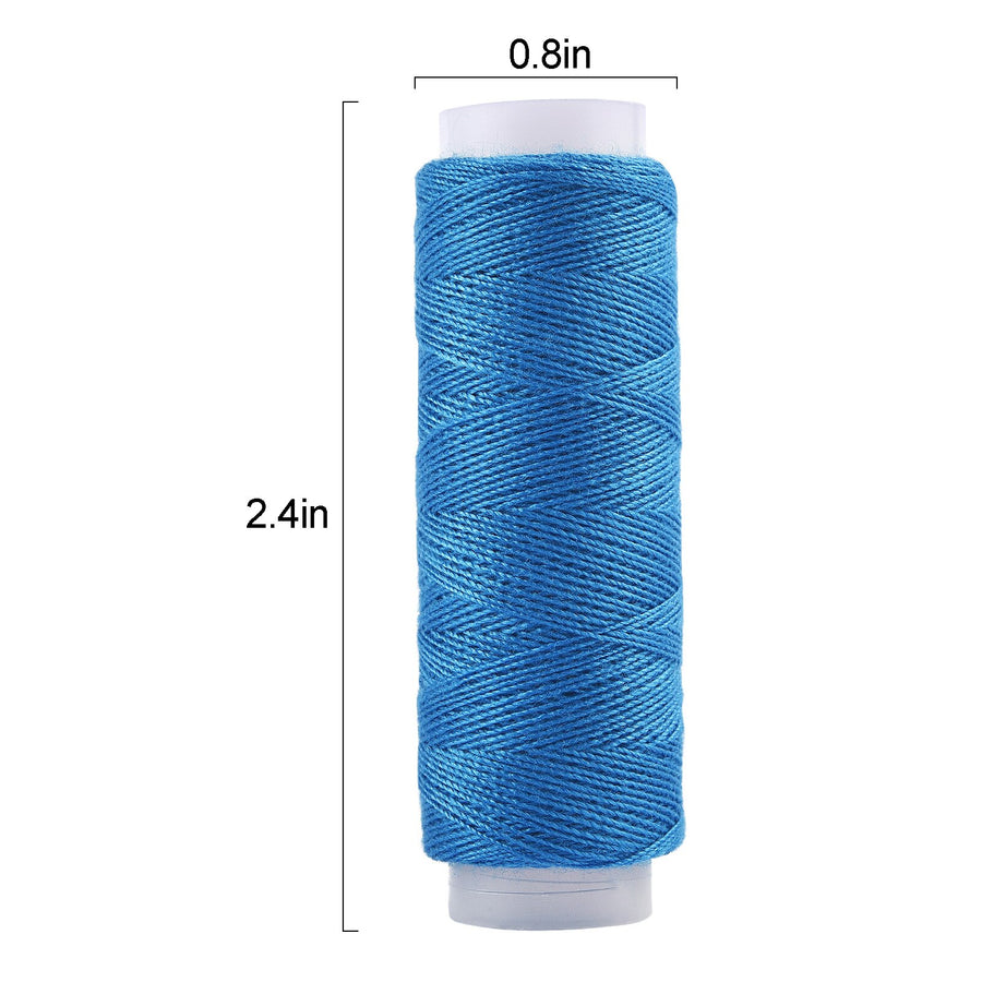 24/30/38/39Pcs Mixed Colors Polyester Yarn Sewing Thread Roll Machine Hand Embroidery 160 Yard Each Spool For Home Sewing Kit