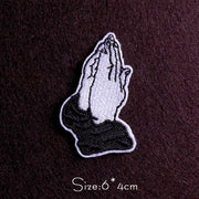 Punk Diy Embroidery Patches For Clothing Iron On Letter Embroidered Patches For Clothes Stripe Stickers For Shirt Jacket Badges