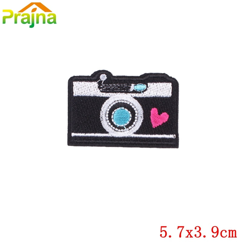 Prajna Hippie Unicorn Patches Embroidered Patches For Clothing DIY Magic Rainbow Stripes Iron On Patches For Kids Cloth Applique