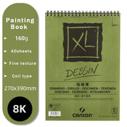 CANSON XL Series Creative Painting Book 16K/8K/A4/A3 Sketch/Marker/Acrylic/Watercolor/Pencil/Toner Stick Book Kraft Paper Book