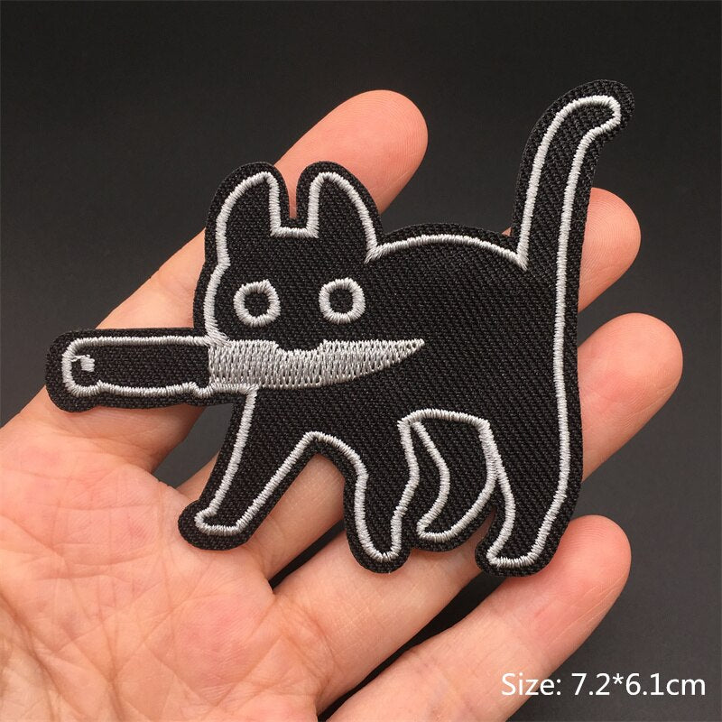 Cartoon Badges Clothes Embroidery Patch Applique Diy Sewing Decorative Ironing Patches For T-Shirt Stripes Clothing Stickers