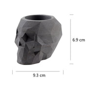Silicone Mold for Concrete Succulent Planter Pot Cement Mould 3D Geometric Skull Mini Candle Vessels Form Home Decor Tool