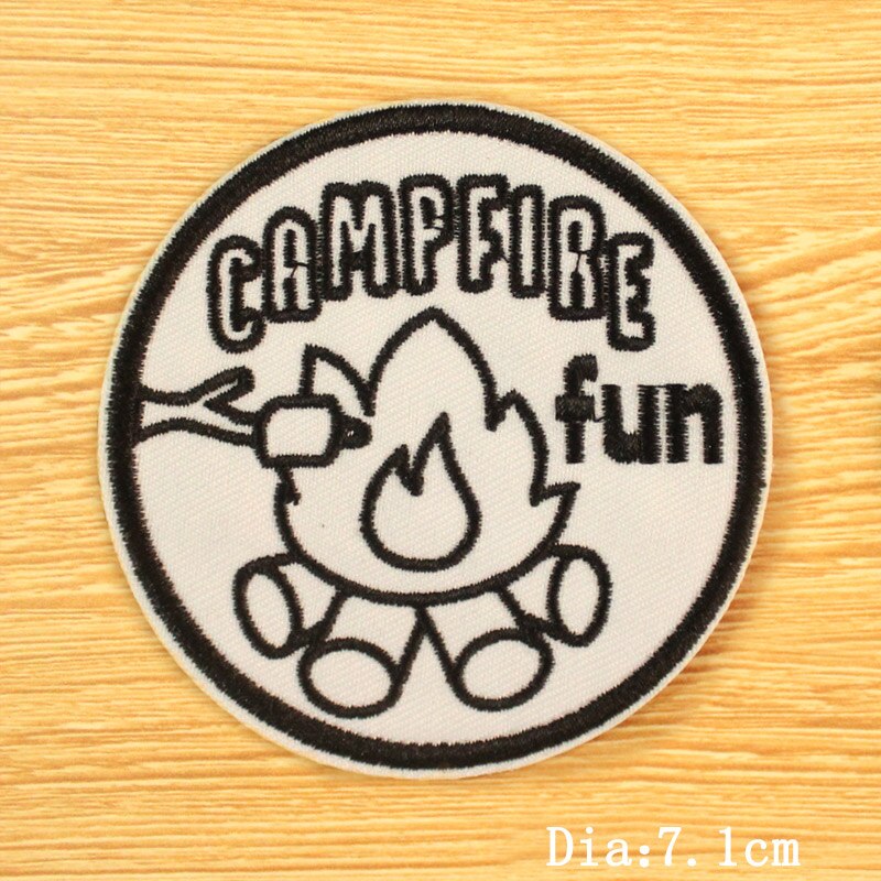 DIY Mountain Trave Embroidered Patches For Clothing Applique Iron on Patches On Clothes Space Patch Traveler Badges Stripes