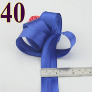 25mm(1&quot;) satin bright ironed single fold polyester bias binding tape table cloth garment quilt craft sewing accessories