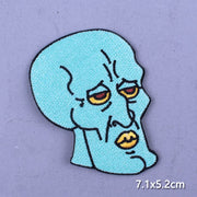 Japan Anime Cartoon Patches On Clothes Skull Heart Iron on Embroidered Patches For Clothing DIY Hippie Stripe Applique Badge diy