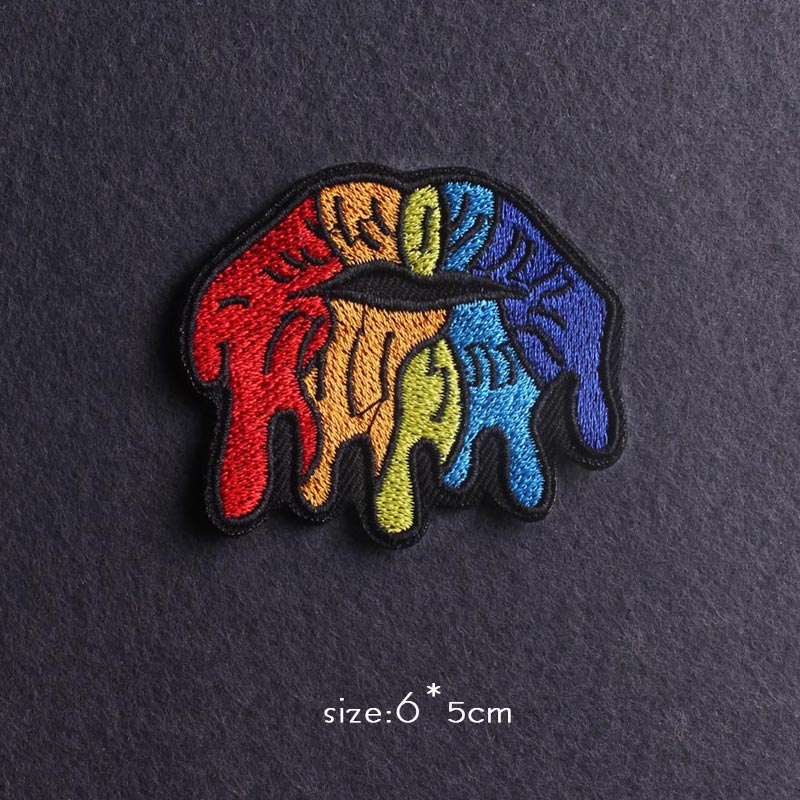 Van Gogh Patch Iron On Patches For Clothing Thermoadhesive Patches On Clothes Japan Anime/Fusible Patch Embroidery Sticker Badge