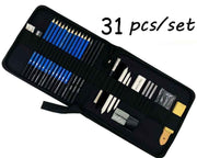 72PCS Sketch Pencils and Colored Pencils Set School Supplies Drawing Pencils Beginner Kit Watercolor Metallic Oily Art Supplies
