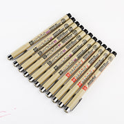 1Pc Pigma Micron Porous Point Pen Soft Brush Drawing Pen Liner Fineliner Sketch Needle Pen 005 01 02 03 04 05 08 1.0 Art Markers