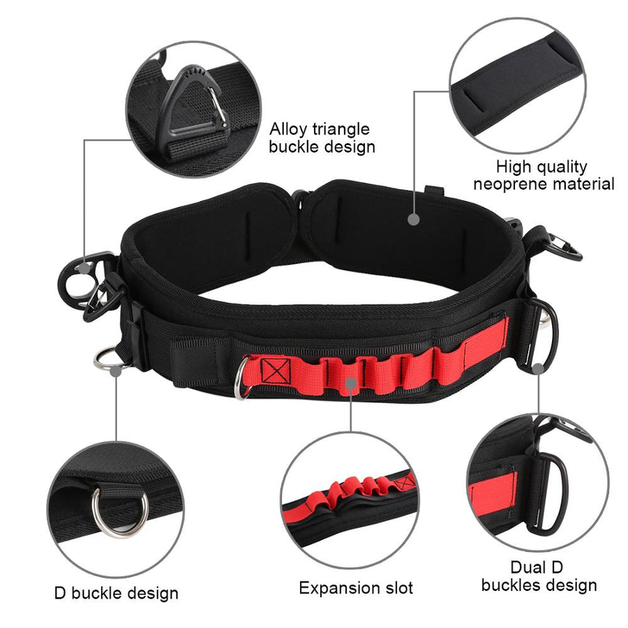 Camera Waist Belt Multifunctional Bundle Waistband Strap Belt with Hook Photography Belt Backpack Belt for SLR/DSLR Cameras