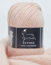YUYOYE 100% Cashmere Yarn Hand-Knitting Wool Yarn 4-Ply Luxury Warm Yarn Crochet Soft Thread DIY Handcraft Handmade Wool Line