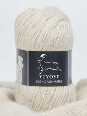 YUYOYE 100% Cashmere Yarn Hand-Knitting Wool Yarn 4-Ply Luxury Warm Yarn Crochet Soft Thread DIY Handcraft Handmade Wool Line