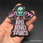 Cartoon Badges Clothes Embroidery Patch Applique Diy Sewing Decorative Ironing Patches For T-Shirt Stripes Clothing Stickers