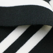 Buulqo 80cm Yarn Dyed Stripes Stretch Cuff DIY Cotton Knitted Fabric For Neckline Hem, Winter Jacket,Clothing Accessories Collar