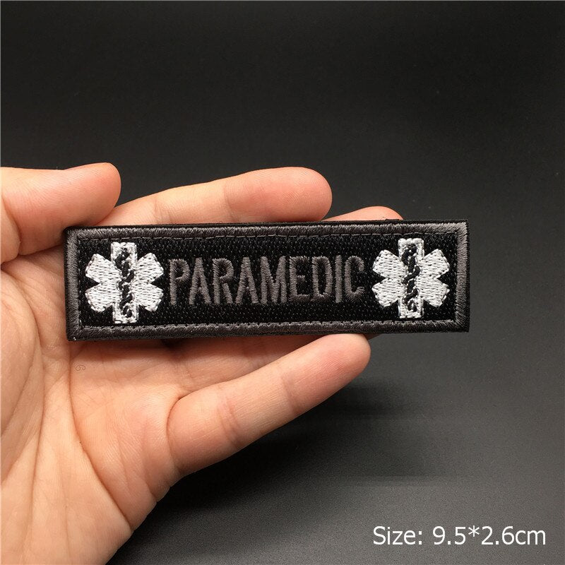 3D Tactical Badge Military Patches for Clothing Blood Type US Army Stripes on Clothes Backpack Applique Spain Flag Embroidered