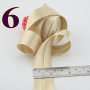 25mm(1&quot;) satin bright ironed single fold polyester bias binding tape table cloth garment quilt craft sewing accessories