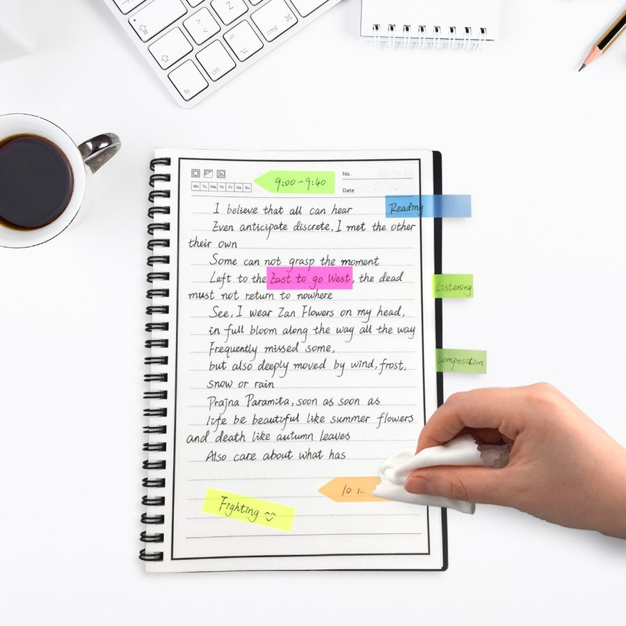 A5 Smart Reusable Notebook Erasable Wirebound Notebook Cloud Storage App Paperless Waterproof Hardcover Diary Book Gifts
