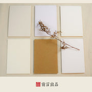 DIY blank cardboard kraft paper Postcard hand-painted graffiti card double word message note card