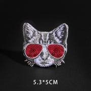 Fine Wolf Leopard Spider Web Patches Black Animal Pokers Rose Wolf Cat Appliques Iron On Bullet Tooth Clothes Jeans Badges