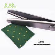 Chainho,Tailor Scissors with Round &amp; TriangleTooth,Sewing Scissor with Zigzag Shape for DIY Sewing,Shears for Fabric or Leather