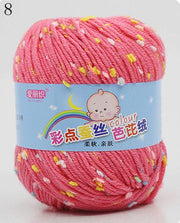 High Quality Baby Cotton Cashmere Yarn For Hand Knitting Crochet Worsted Wool Thread Colorful Eco-dyed Needlework