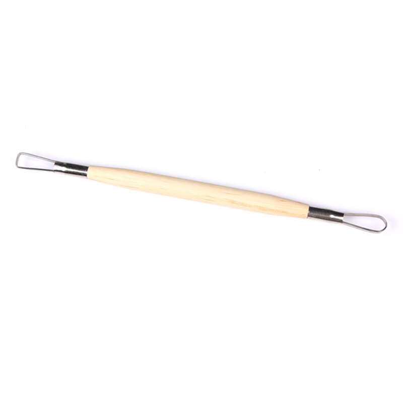 6PCS Wood Handle Wax Pottery Clay Sculpture Carving Tool DIY Craft Set Wood Knife Great
