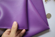 Pure Coloured Litchi Pattern PU Leather Fabric Small Pebbled Faux Artificial Synthetic PU Leather Fabric DIY Sewing Bag Material
