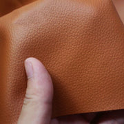 Pure Coloured Litchi Pattern PU Leather Fabric Small Pebbled Faux Artificial Synthetic PU Leather Fabric DIY Sewing Bag Material