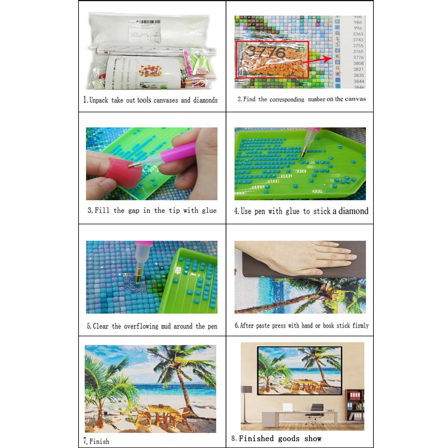 Japan Anime diamond painting full square/round drill Diamond Embroidery rhinestones pictures mosaic kids room decor