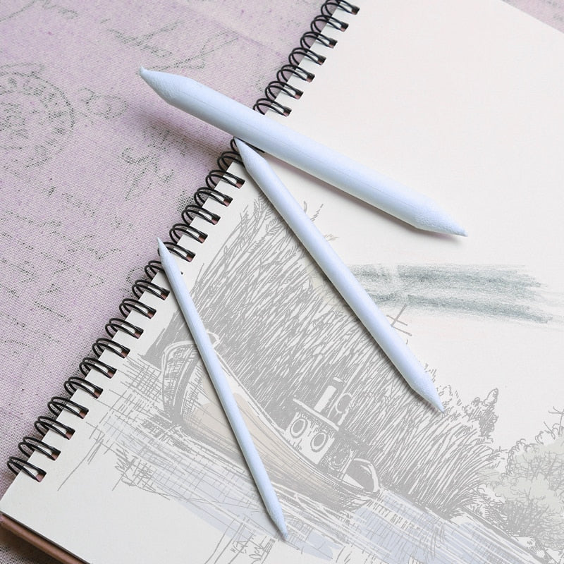3/6/8/12 Pcs Double Head Durable Art Drawing Tool Pastel New Blending Smudge Tortillon Material Escolar Sketching Paper Pencil