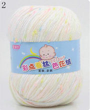 High Quality Baby Cotton Cashmere Yarn For Hand Knitting Crochet Worsted Wool Thread Colorful Eco-dyed Needlework